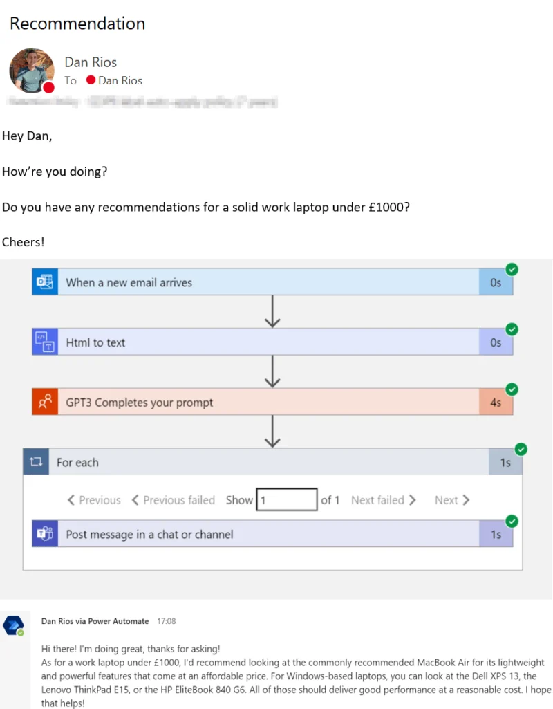 Using ChatGPT connector in Azure Logic Apps