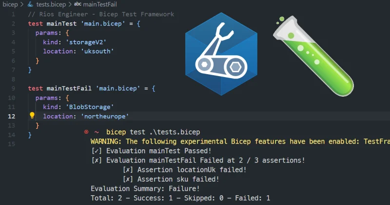 Exploring the awesome Bicep Test Framework