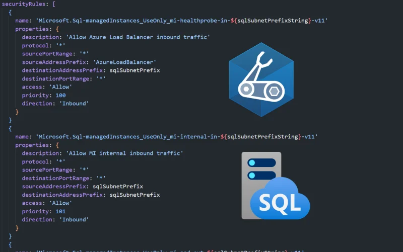 Azure SQL Managed Instance: Network Intent Policy error fix in Azure Bicep