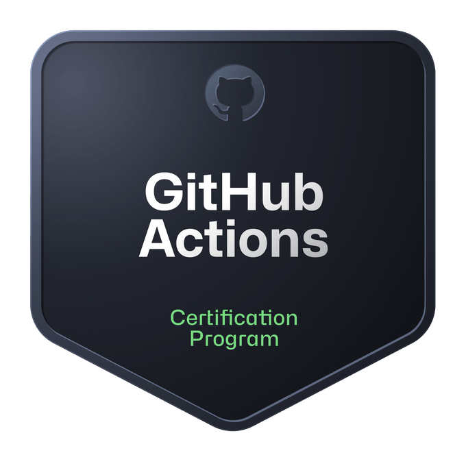 GitHub Actions Certification badge