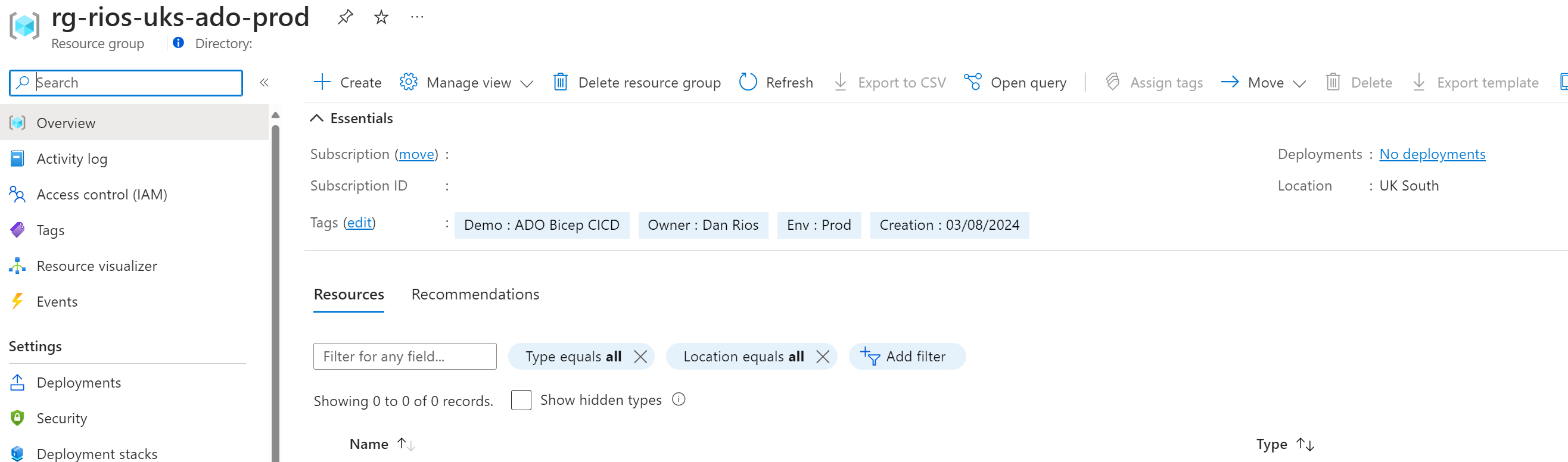 Azure Resource Group