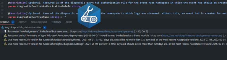 Bicep old API versions