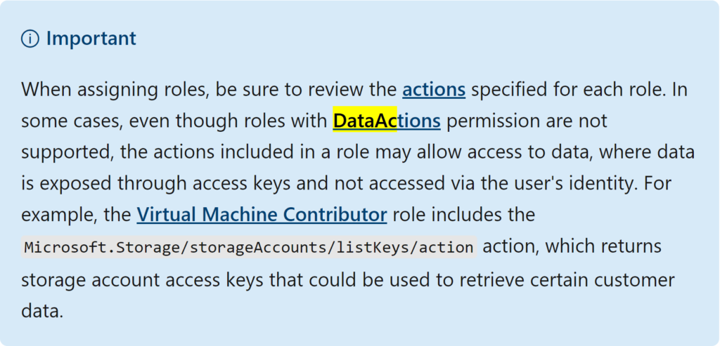 Azure Lighthouse DataActions workaround